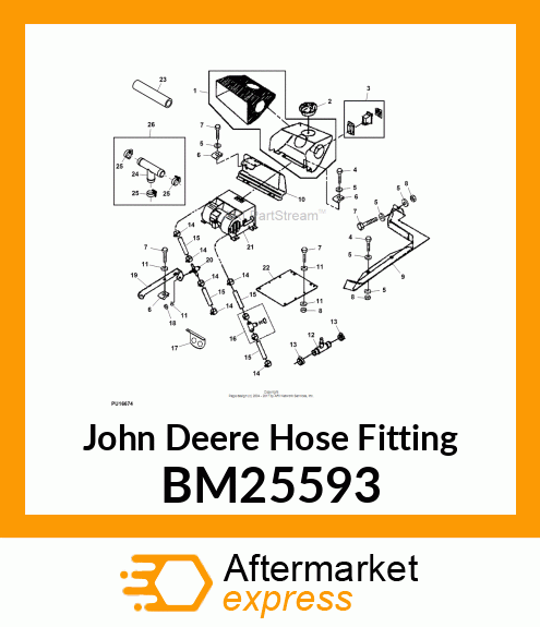 HOSE FITTING, KIT, FITTING, 825I HE BM25593