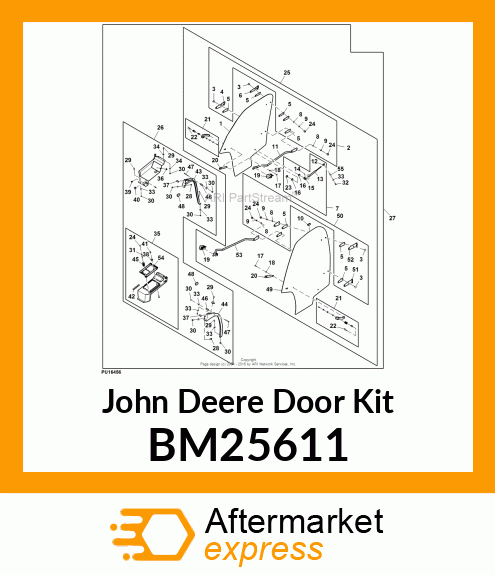 KIT, GLASS DOOR (DELUXE CAB) BM25611