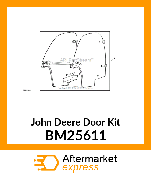 KIT, GLASS DOOR (DELUXE CAB) BM25611