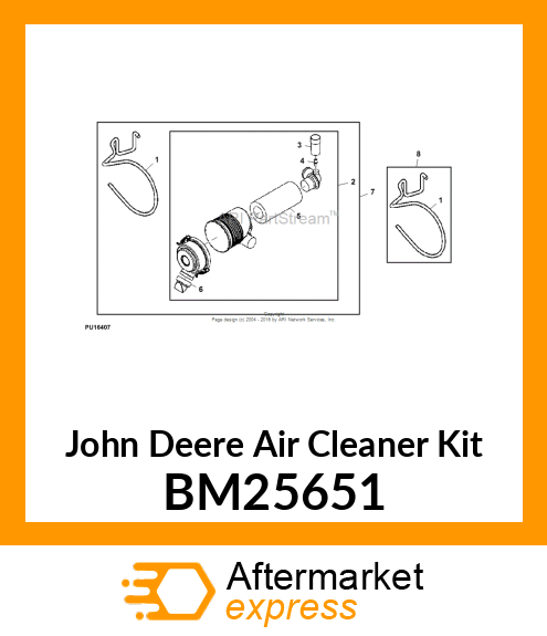 KIT, AIR CLEANER RELOCATION BM25651