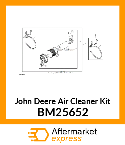 KIT, AIR CLEANER RELOCATION 825I BM25652