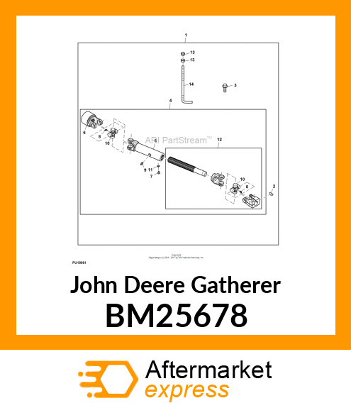 UNIVERSAL DRIVESHAFT, STANDARD DRIV BM25678