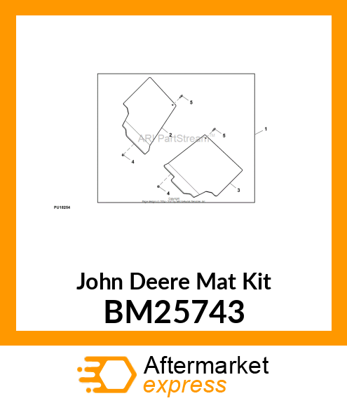 KIT, MATS, 2 PASSENGER FLOOR BM25743