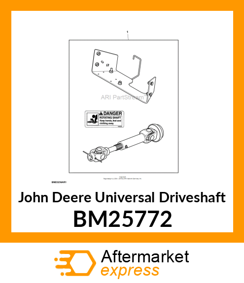 UNIVERSAL DRIVESHAFT BM25772