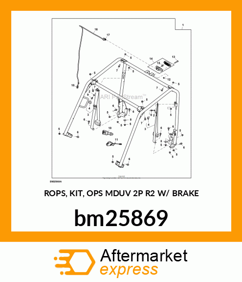 ROPS, KIT, OPS MDUV 2P R2 W/ BRAKE bm25869