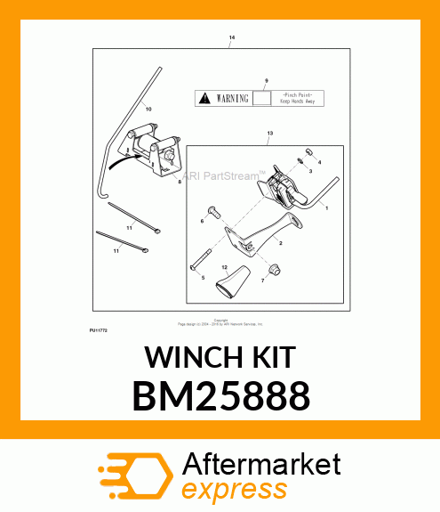 KIT, FRONT BLADE LIFT COMPONENTS BM25888