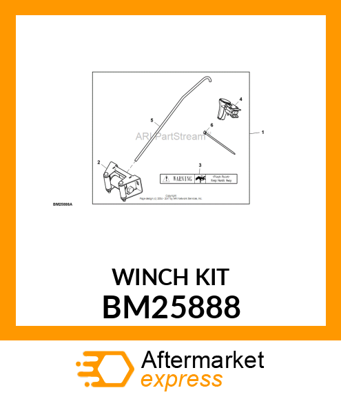 KIT, FRONT BLADE LIFT COMPONENTS BM25888