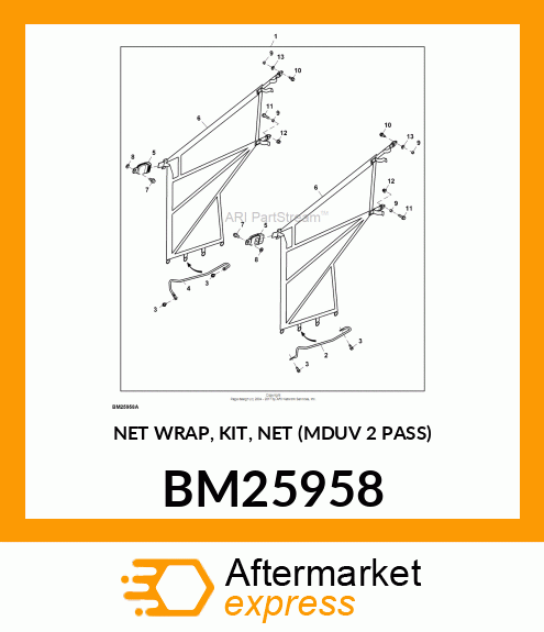 NET WRAP, KIT, NET (MDUV 2 PASS) BM25958