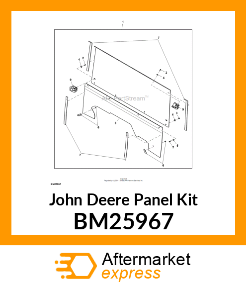 PANEL KIT, REAR PANEL (MDUV) BM25967