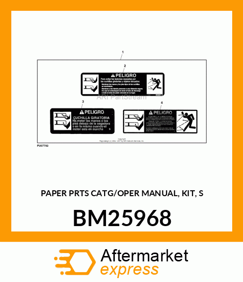 PAPER PRTS CATG/OPER MANUAL, KIT, S BM25968