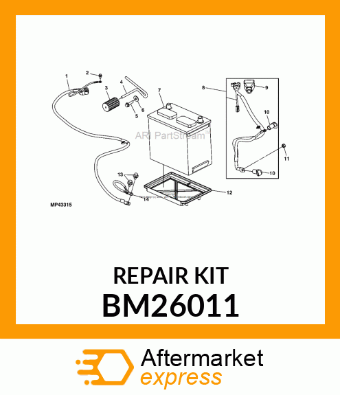 ELECTRICAL REPAIR KIT, FUSE BLOCK R BM26011