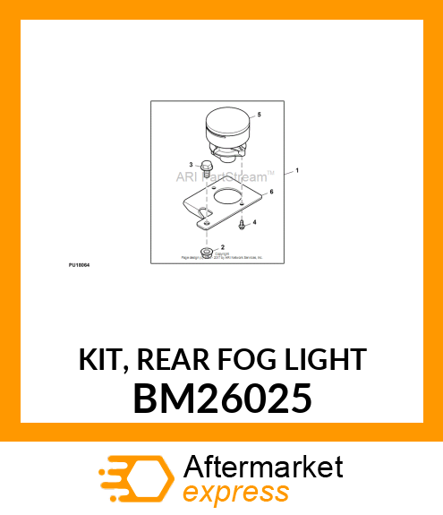 KIT, REAR FOG LIGHT BM26025