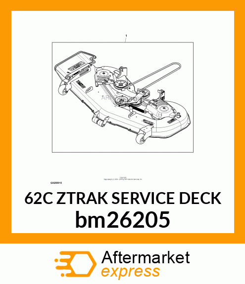 62C ZTRAK SERVICE DECK bm26205