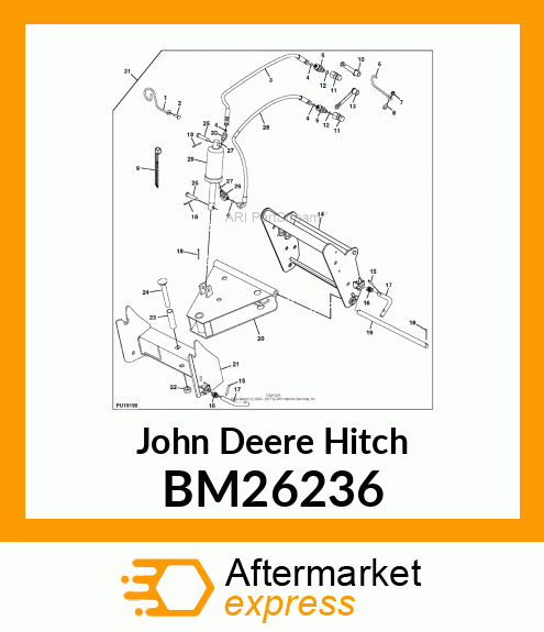 HITCH, FRONT QUICK, X7 BM26236