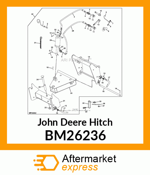 HITCH, FRONT QUICK, X7 BM26236