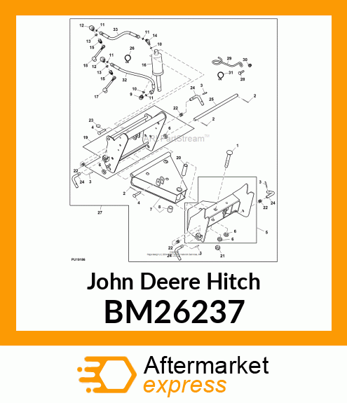 HITCH KIT, HITCH, FRONT QUICK CONNE BM26237