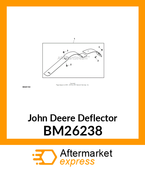 DEFLECTOR, KIT, DRY CONDITION 48A BM26238