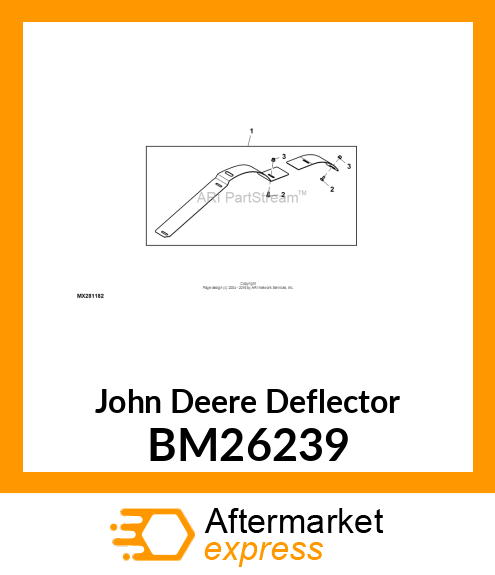 DEFLECTOR, KIT, DRY CONDITION 54A BM26239