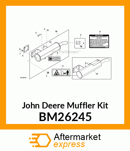 MUFFLER KIT BM26245