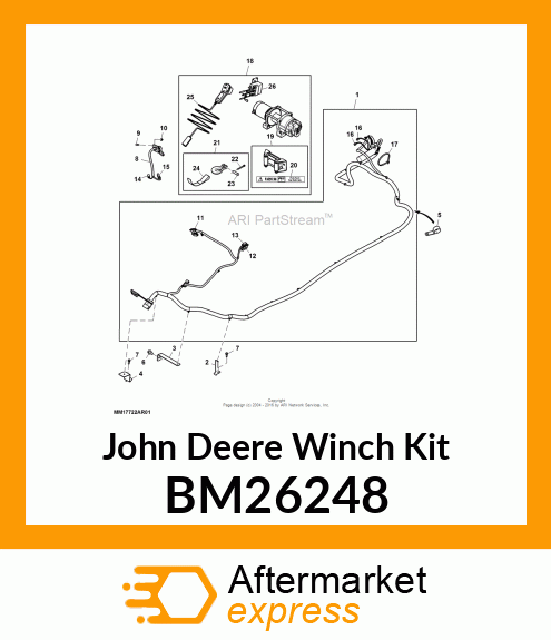 KIT, WINCH 3500 LB BM26248