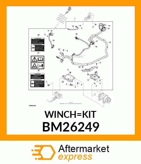 WINCH KIT BM26249