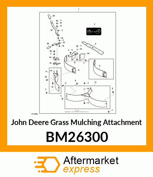 GRASS MULCHING ATTACHMENT, 54HC MUL BM26300