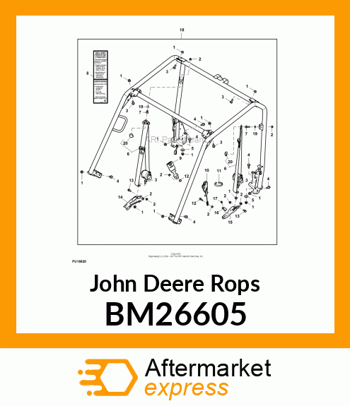 ROPS, KIT, OPS, MDUV 2P BM26605