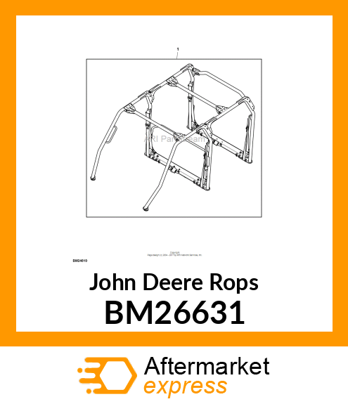 ROPS, EXPORT/SERVICE REAR OPS, HDUV BM26631