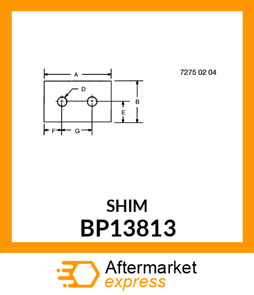 Shim BP13813