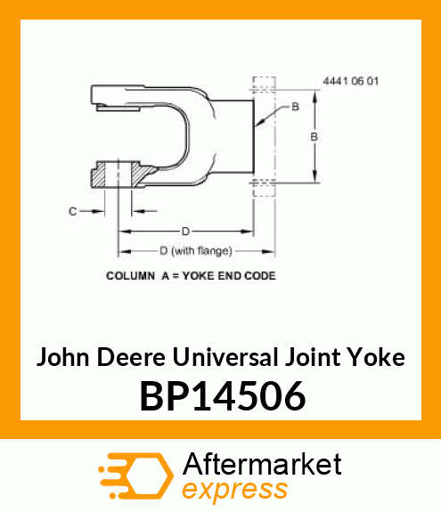 Universal Joint Yoke BP14506