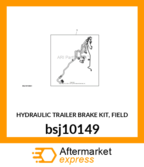 HYDRAULIC TRAILER BRAKE KIT, FIELD bsj10149