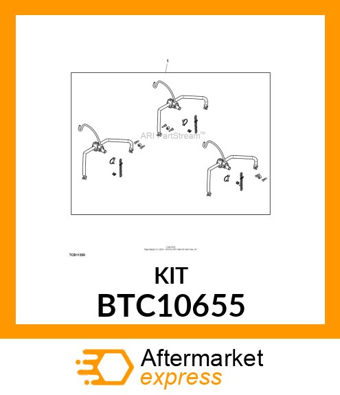 YOKE KIT, YOKE KIT WITH UP STOPS BTC10655