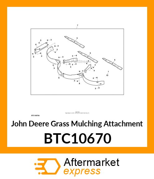 GRASS MULCHING ATTACHMENT, MULCH KI BTC10670