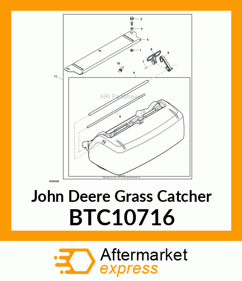 KIT, GRASS CATCHER (18" LOW CAP) BTC10716