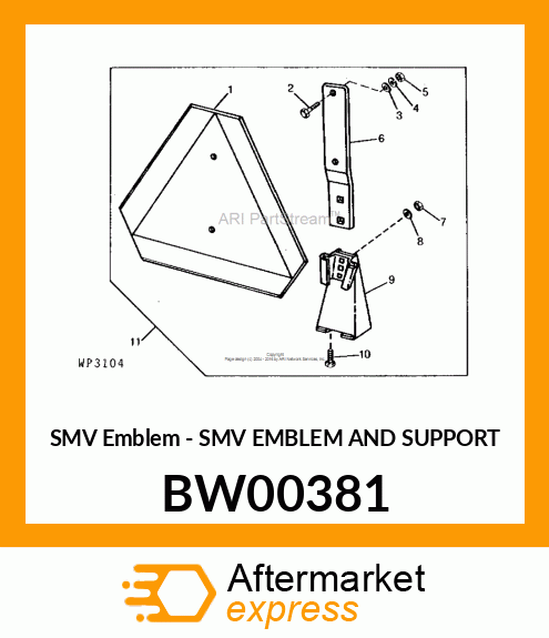 SMV EMBLEM AND SUPPORT BW00381