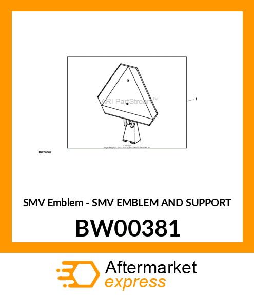 SMV EMBLEM AND SUPPORT BW00381