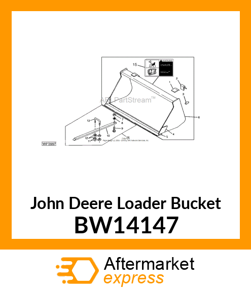 Loader Bucket BW14147