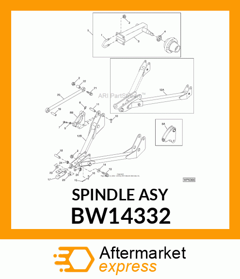 SPINDLE SUPPORT ASSEMBLY PULL BW14332