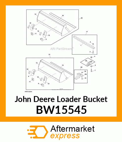 BUCKET, GLOBAL MATERIALS (2150 MM) BW15545