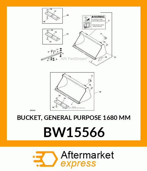 BUCKET, GENERAL PURPOSE (1680 MM) BW15566