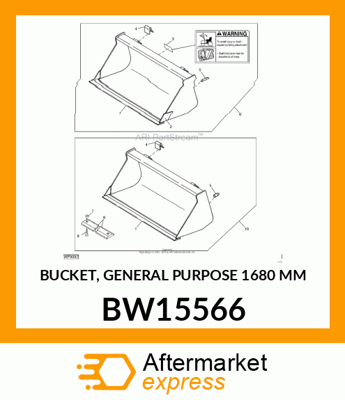 BUCKET, GENERAL PURPOSE (1680 MM) BW15566