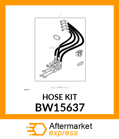 HOSE KIT, HOSES amp; MID BW15637