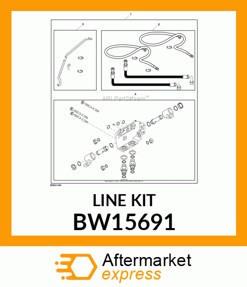 3RD FUNCTION OIL TUBES BW15691