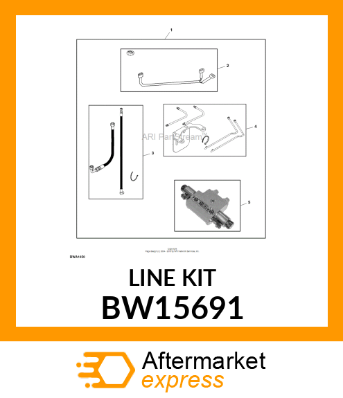 3RD FUNCTION OIL TUBES BW15691