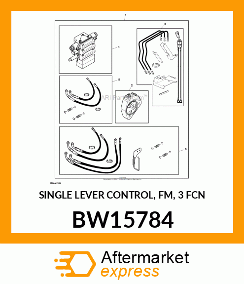 SINGLE LEVER CONTROL, FM, 3 FCN BW15784