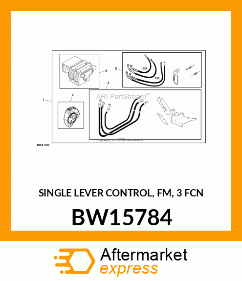 SINGLE LEVER CONTROL, FM, 3 FCN BW15784