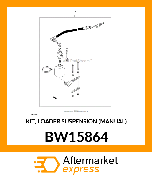 KIT, LOADER SUSPENSION (MANUAL) BW15864