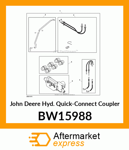 Hyd. Quick-Connect Coupler BW15988