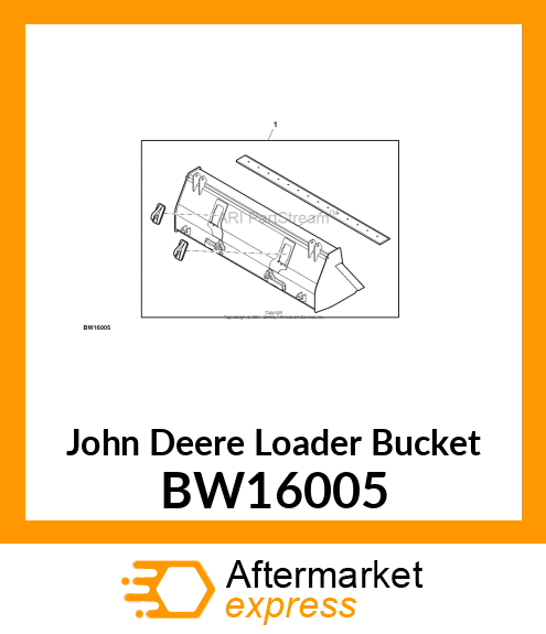 BUCKET, 2450 MM HIGH VOLUME CAT I BW16005