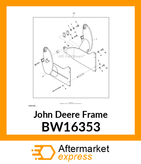 MOUNTING FRAME FOR 6603 BW16353
